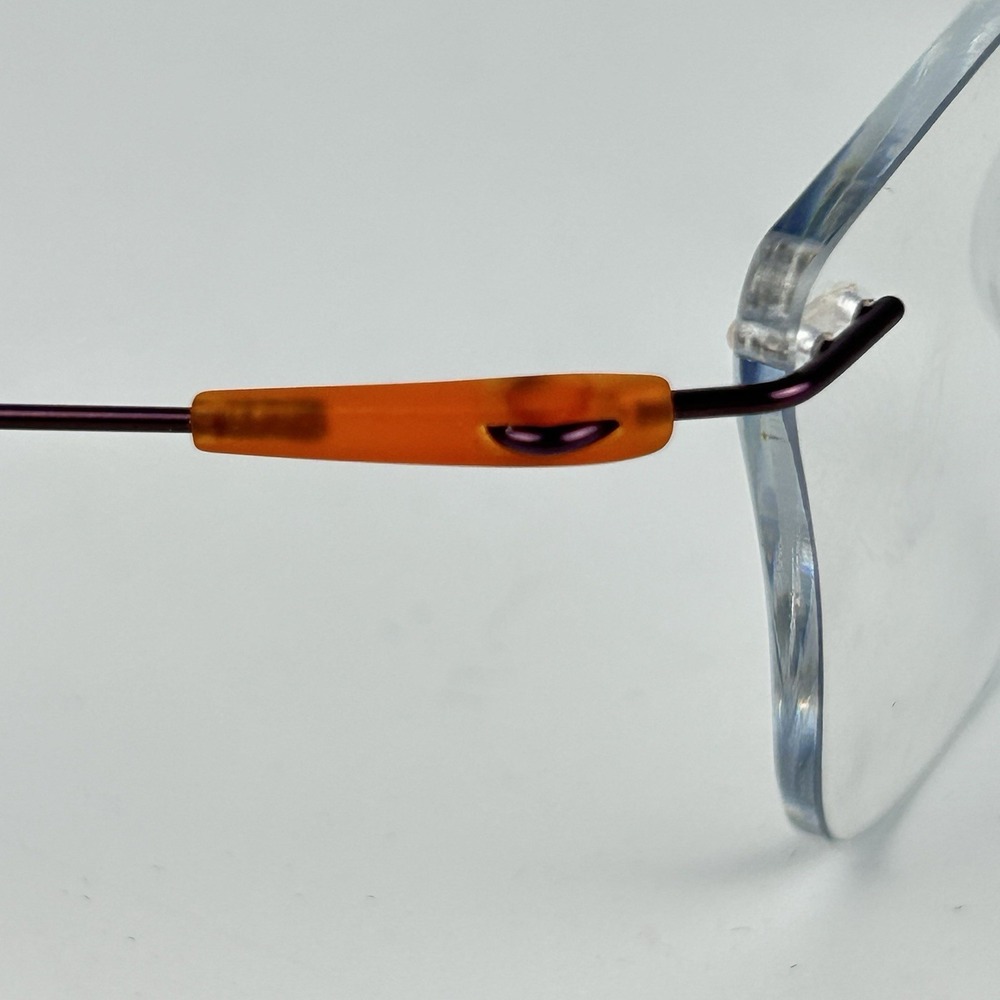 Silhouette 5500 Eyeglasses Frames‎ 4040 Purple Orange 55-17-135 - Picture 7 of 11